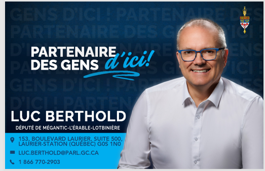 Luc Berthold, député de Mégantic-L'Érable-Lotbinière
